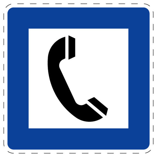 1 Stuk of traffic sign "Telephone" 2-15 cm LH-Verk-360-50