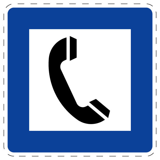 1 Stuk of traffic sign "Telephone" 20–70 cm LH-Verk-360-50