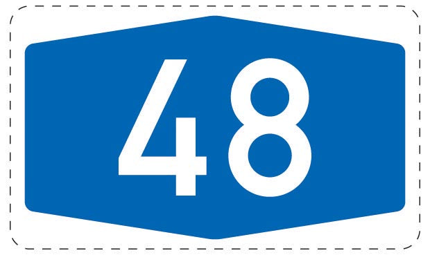 1 Stuk of traffic sign  2-15 cm LH-Verk-405