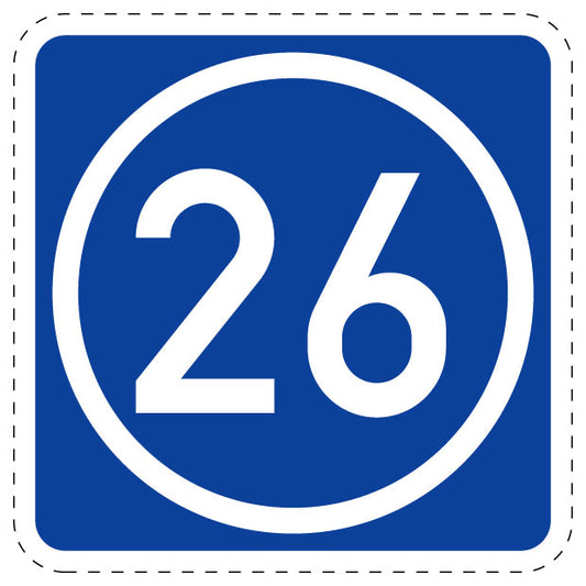 1 Stuk of traffic sign  2-15 cm LH-Verk-406