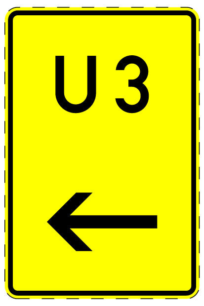 1 Stuk of traffic sign  2-15 cm LH-Verk-455-11