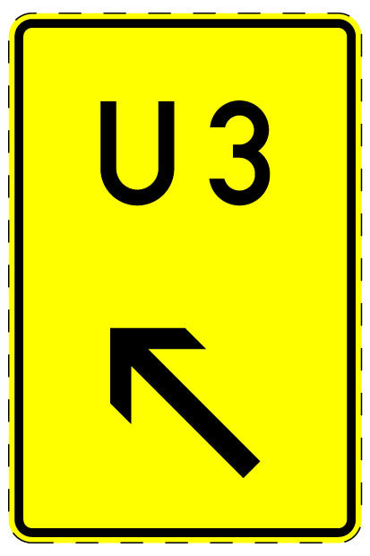 1 Stuk of traffic sign  2-15 cm LH-Verk-455-12