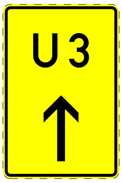 1 Stuk of traffic sign  20-70 cm LH-Verk-455-30