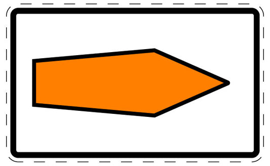 1 Stuk of traffic sign  2-15 cm LH-Verk-467