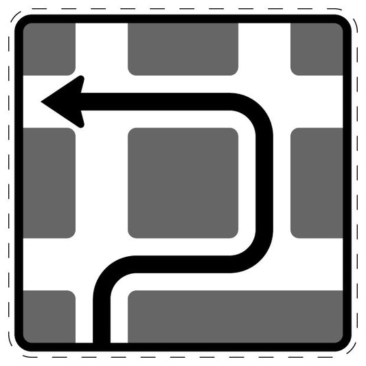 1 Stuk of traffic sign  2-15 cm LH-Verk-468-10