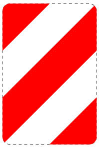 1 Stuk of traffic sign  2-15 cm LH-Verk-605-14