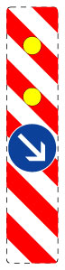 1 Stuk of traffic sign  2-15 cm LH-Verk-605-23