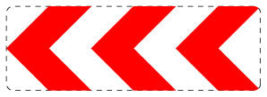 1 Stuk of traffic sign  2-15 cm LH-Verk-625-11