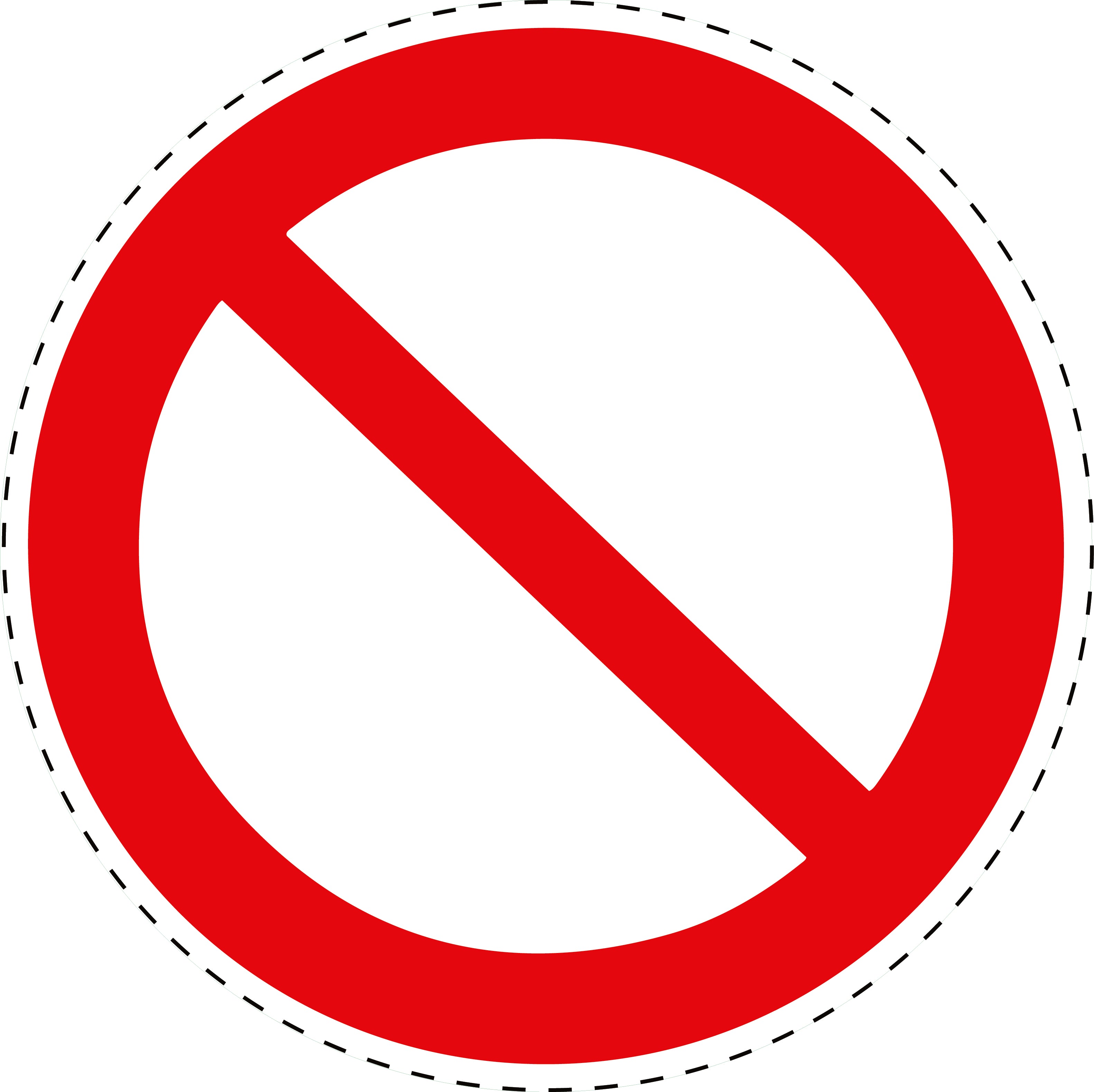 Prohibition sticker