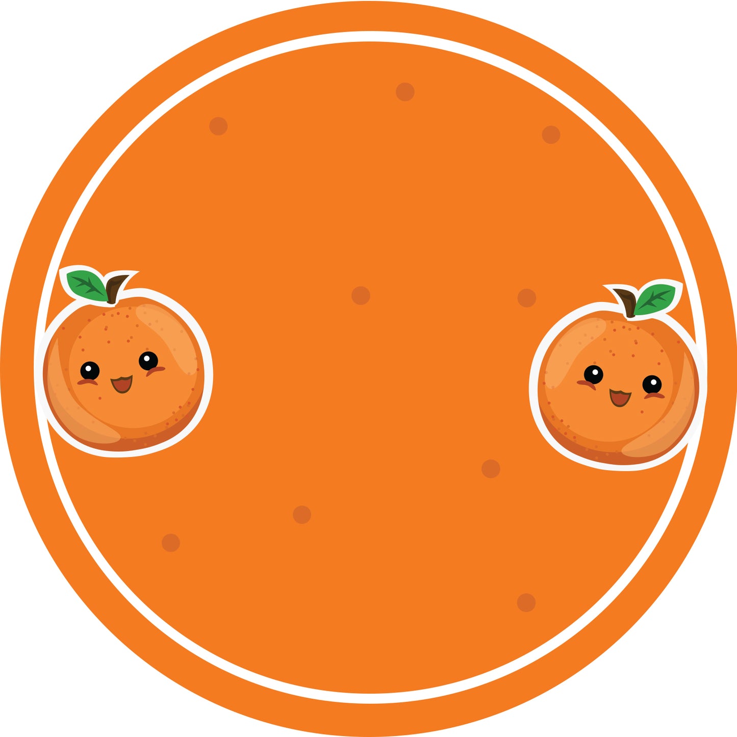 Jam stickers, preserving lables, household lables, round shape labels with matte finish LHMAR17070-Orange