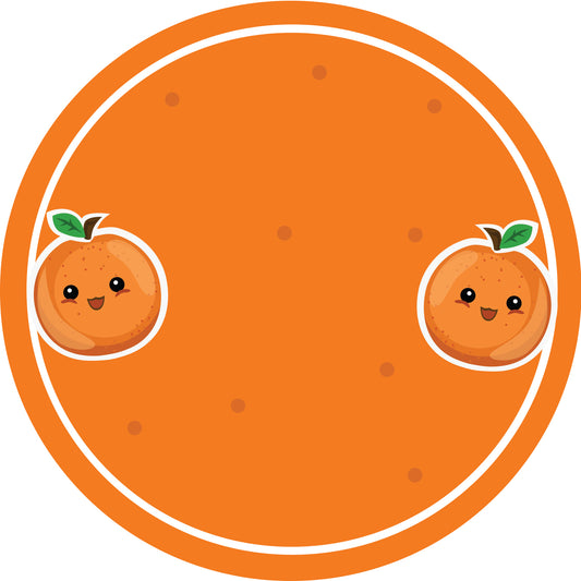 Jam stickers, preserving lables, household lables, round shape labels with matte finish LHMAR17070-Orange