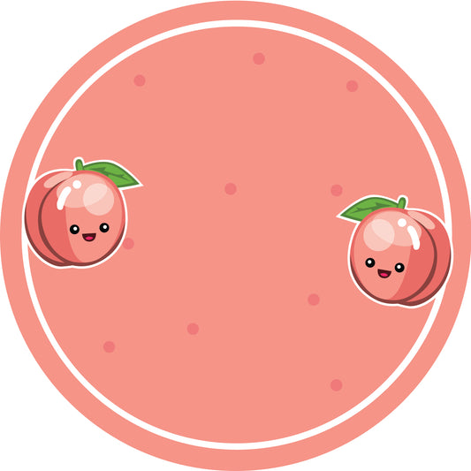 Jam stickers, preserving lables, household lables, round shape labels with matte finish LHMAR17130-Peach