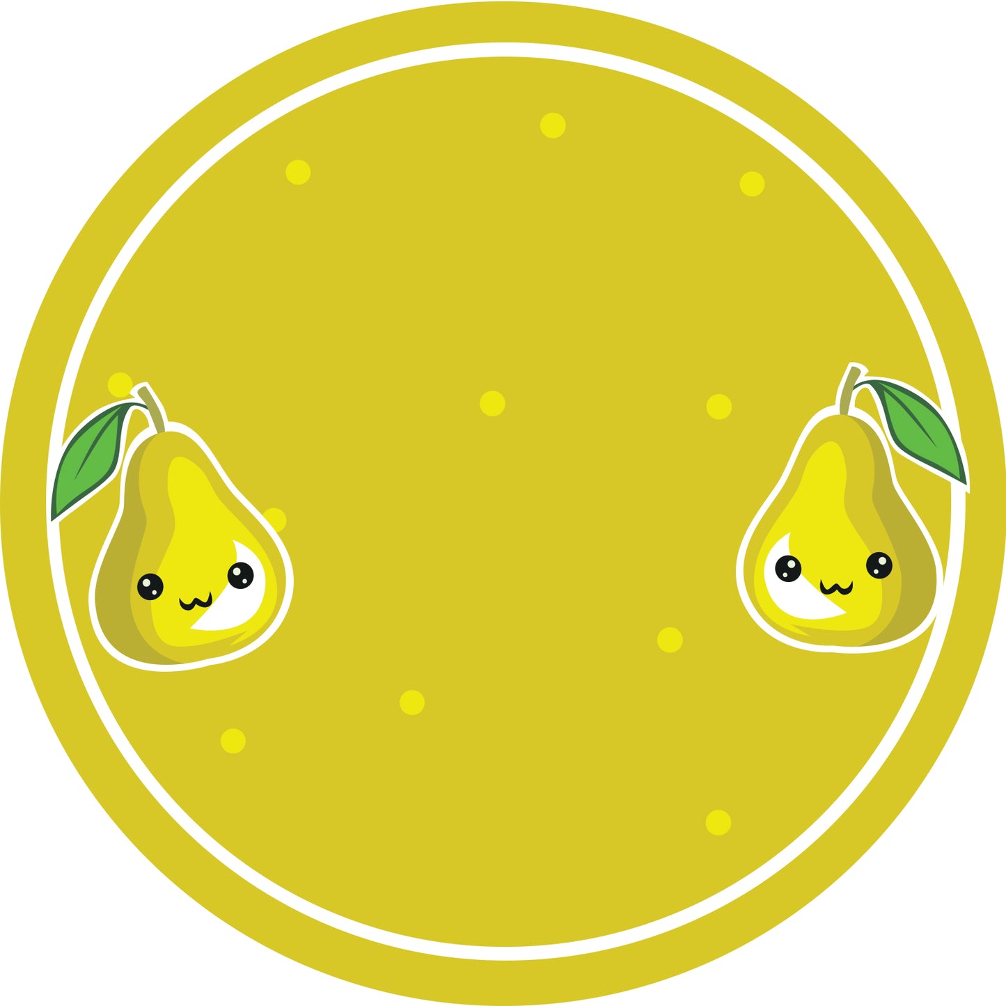 Jam stickers, preserving lables, household lables, round shape labels with matte finish LHMAR17150-Pear