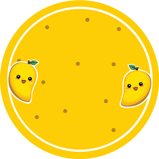 Jam stickers, preserving lables, household lables, round shape labels with matte finish LHMAR17160-Mango