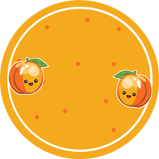 Jam stickers, preserving lables, household lables, round shape labels with matte finish LHMAR17200-Apricot