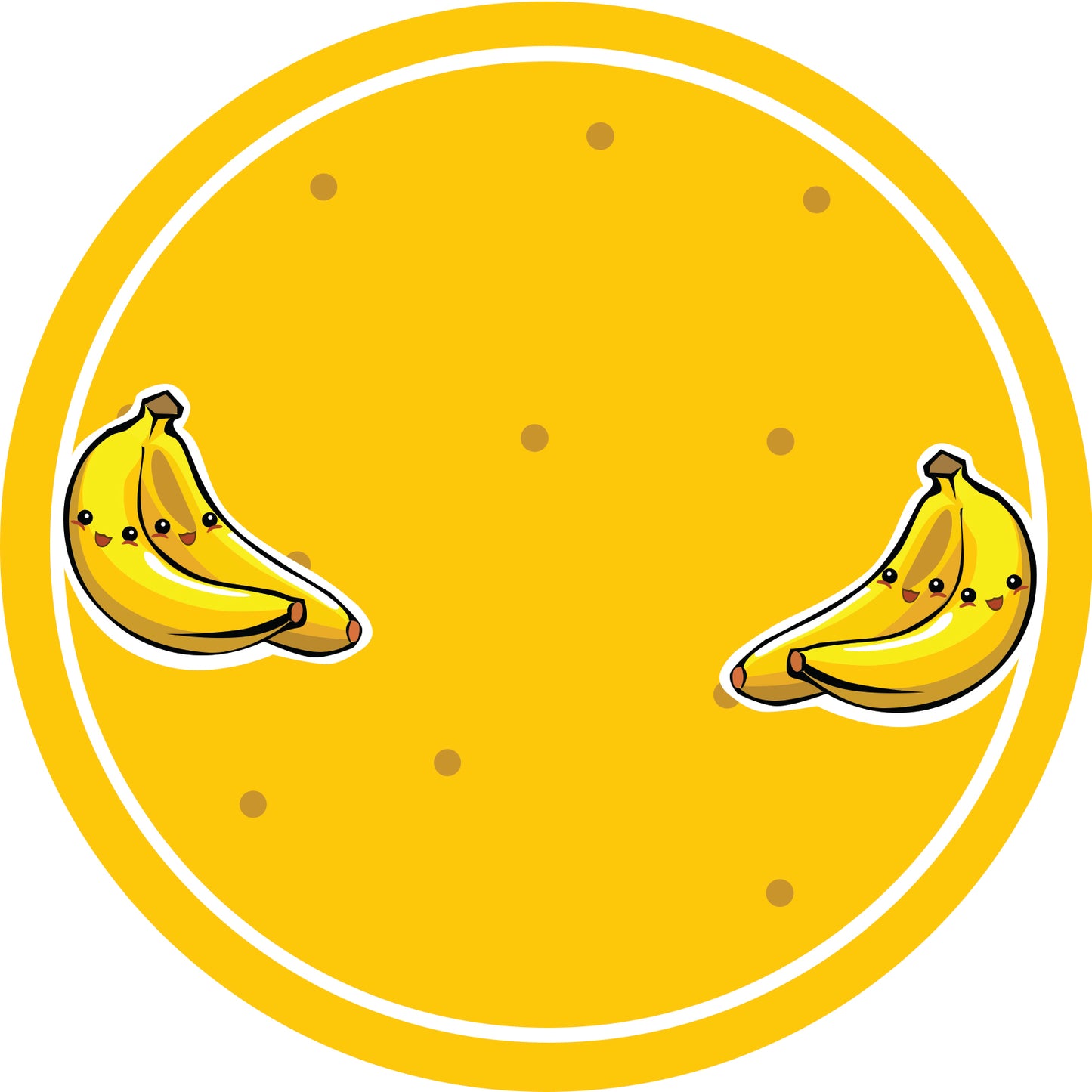 Jam stickers, preserving lables, household lables, round shape labels with matte finish LHMAR17210-Banana