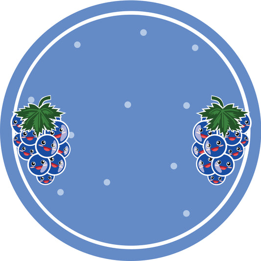 Jam stickers, preserving lables, household lables, round shape labels with matte finish LHMAR17220-Blueberry