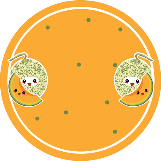 Jam stickers, preserving lables, household lables, round shape labels with matte finish LHMAR17230-HoneydLH Melon