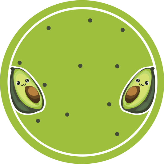 Jam stickers, preserving lables, household lables, round shape labels with matte finish LHMAR17240-Avocado