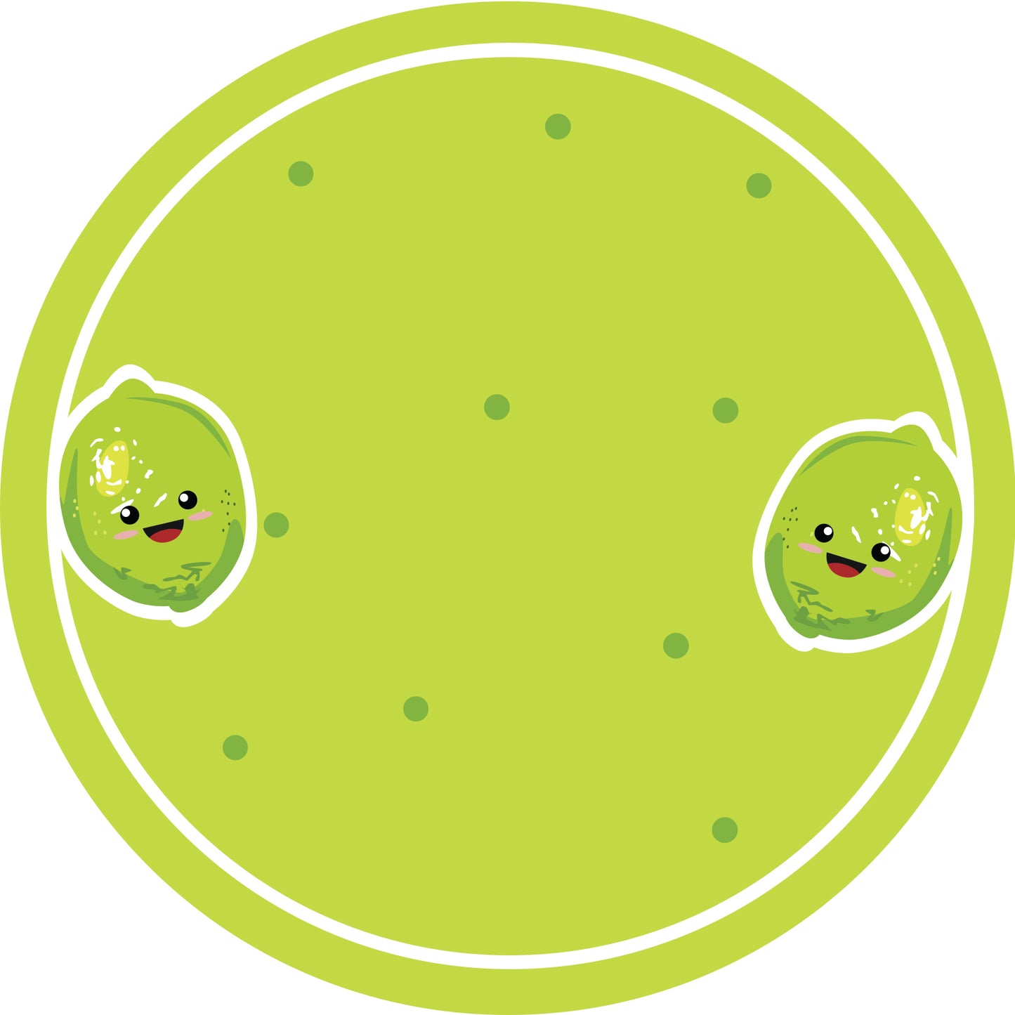 Jam stickers, preserving lables, household lables, round shape labels with matte finish LHMAR17250-Lime