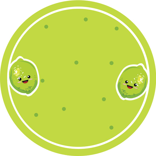 Jam stickers, preserving lables, household lables, round shape labels with matte finish LHMAR17250-Lime