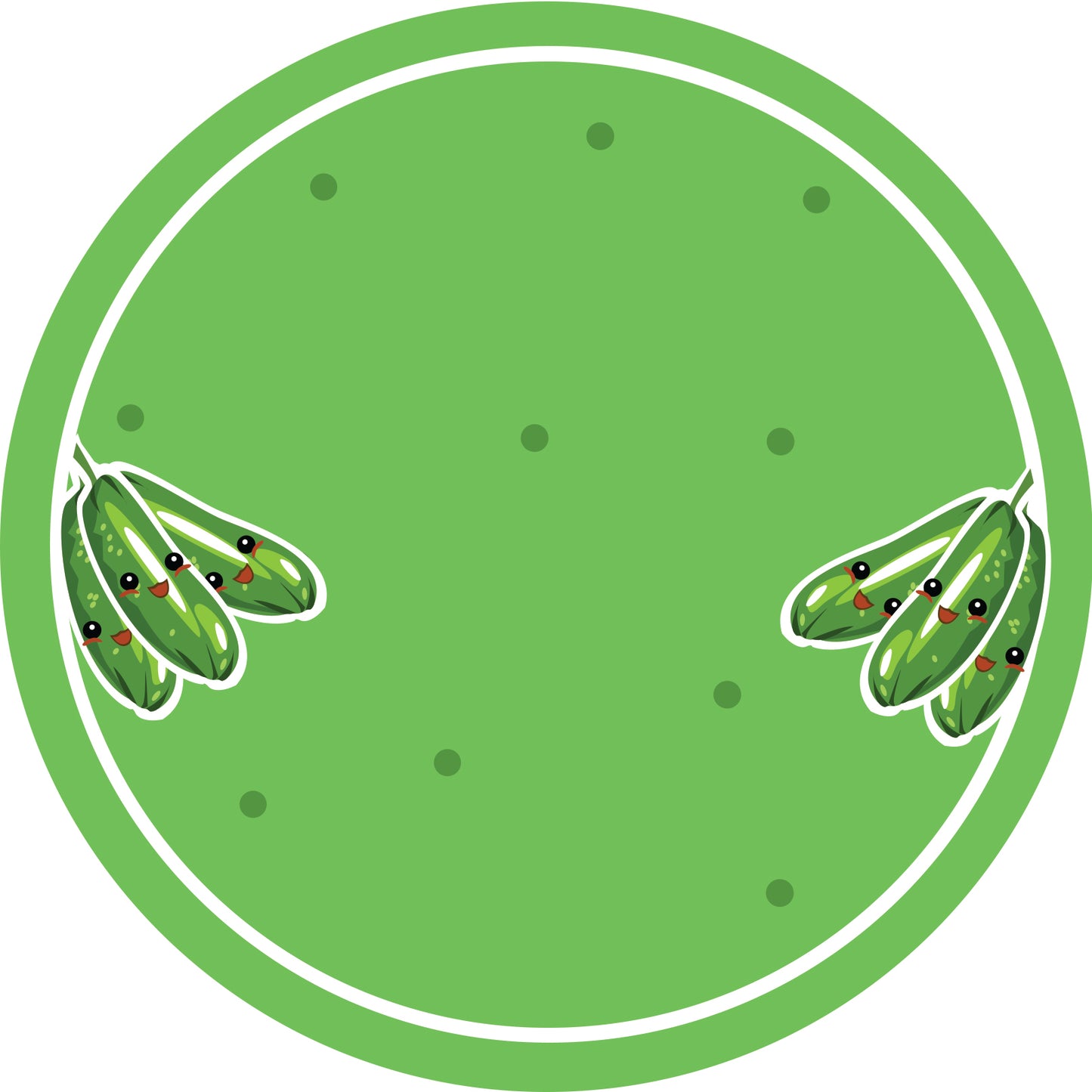 Jam stickers, preserving lables, household lables, round shape labels with matte finish LHMAR17380-Cucumber Tree