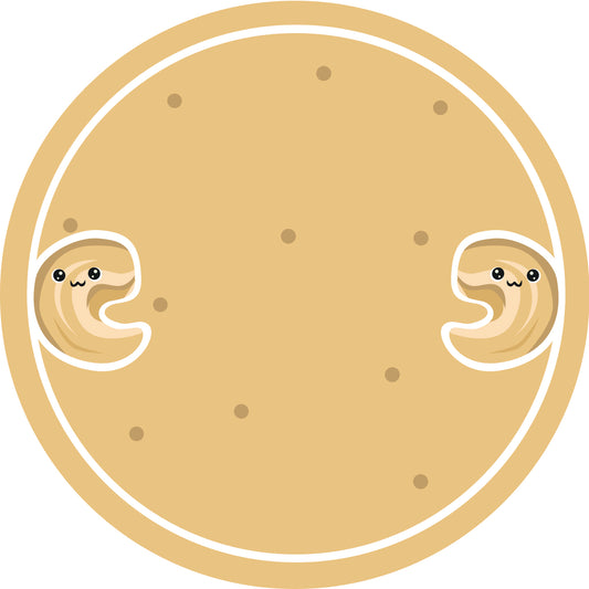 Jam stickers, preserving lables, household lables, round shape labels with matte finish LHMAR17410-Cashew Nut