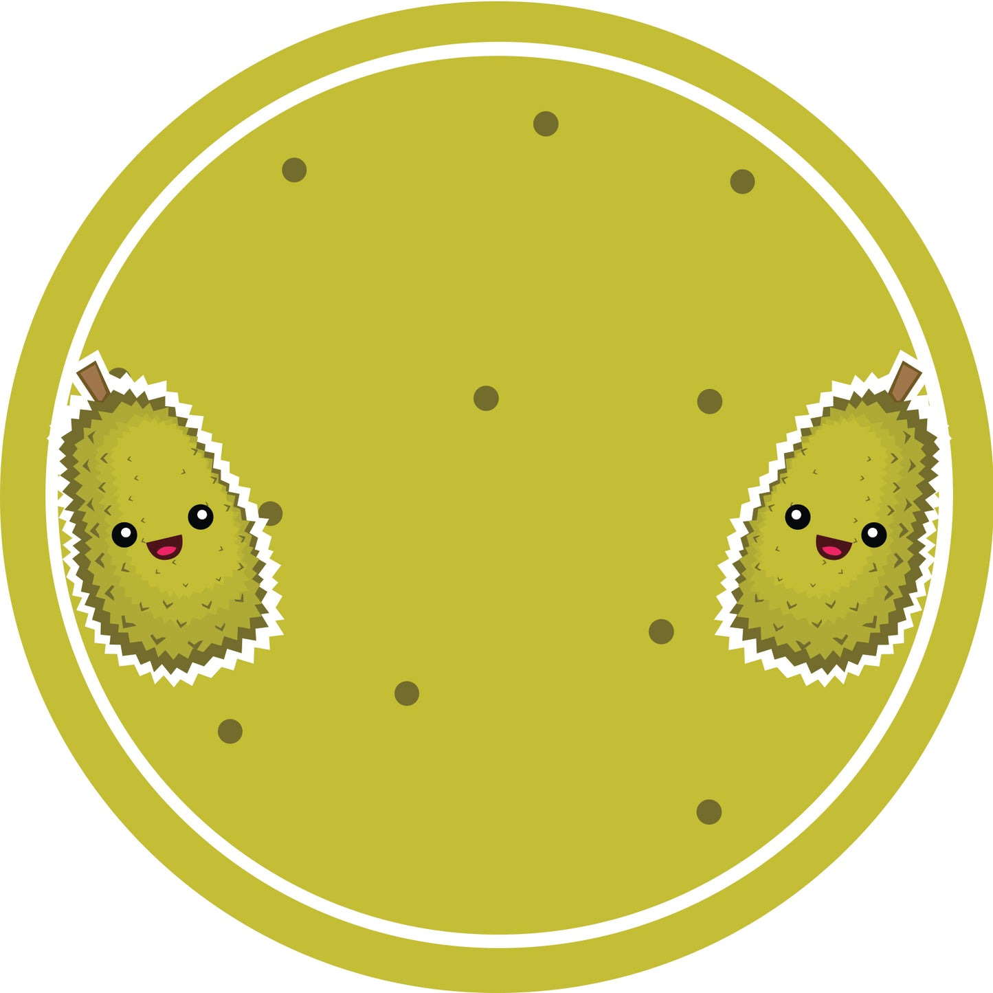 Jam stickers, preserving lables, household lables, round shape labels with matte finish LHMAR17420-Jackfruit