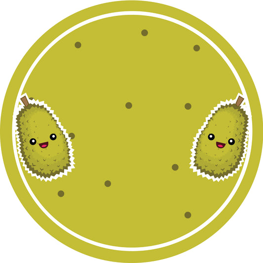 Jam stickers, preserving lables, household lables, round shape labels with matte finish LHMAR17420-Jackfruit