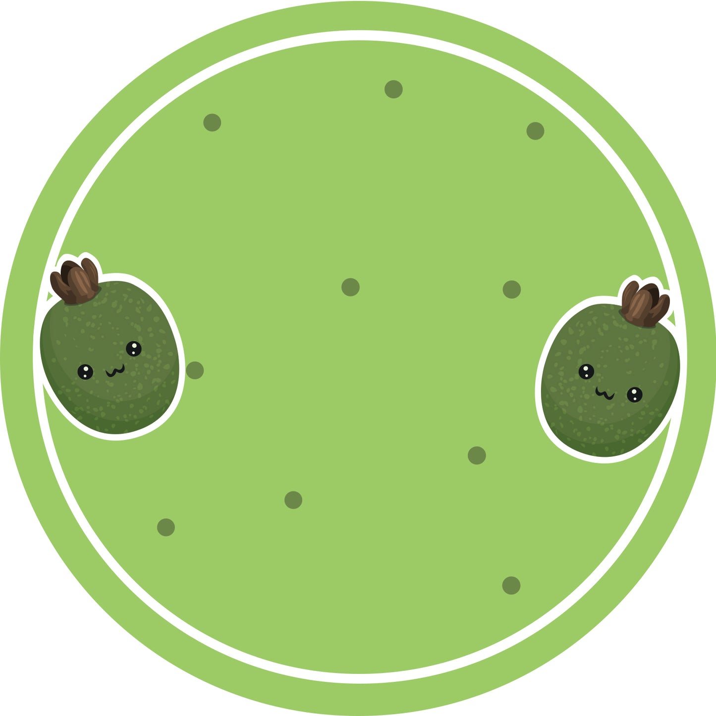 Jam stickers, preserving lables, household lables, round shape labels with matte finish LHMAR17480-Pineapple Guava