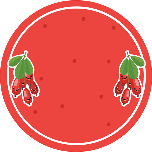 Jam stickers, preserving lables, household lables, round shape labels with matte finish LHMAR17490-Barberry