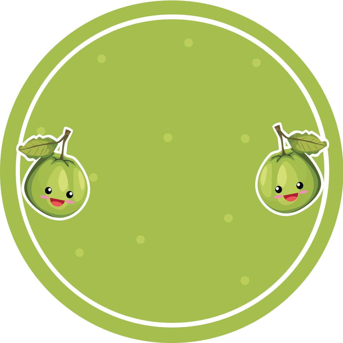 Jam stickers, preserving lables, household lables, round shape labels with matte finish LHMAR17510-Guava