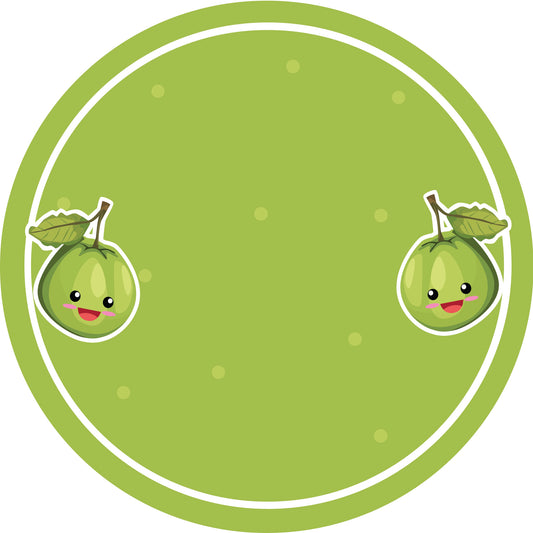 Jam stickers, preserving lables, household lables, round shape labels with matte finish LHMAR17510-Guava