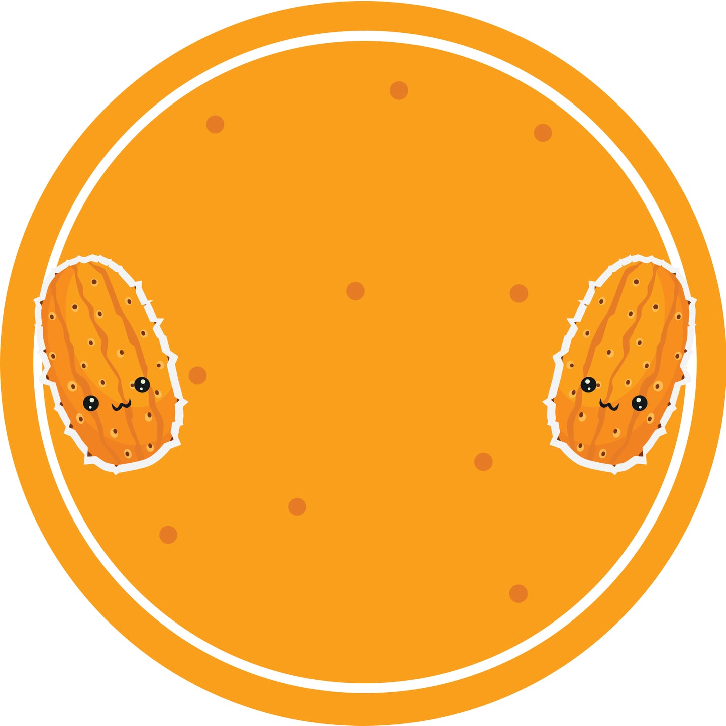 Jam stickers, preserving lables, household lables, round shape labels with matte finish LHMAR17580-Horned Melon