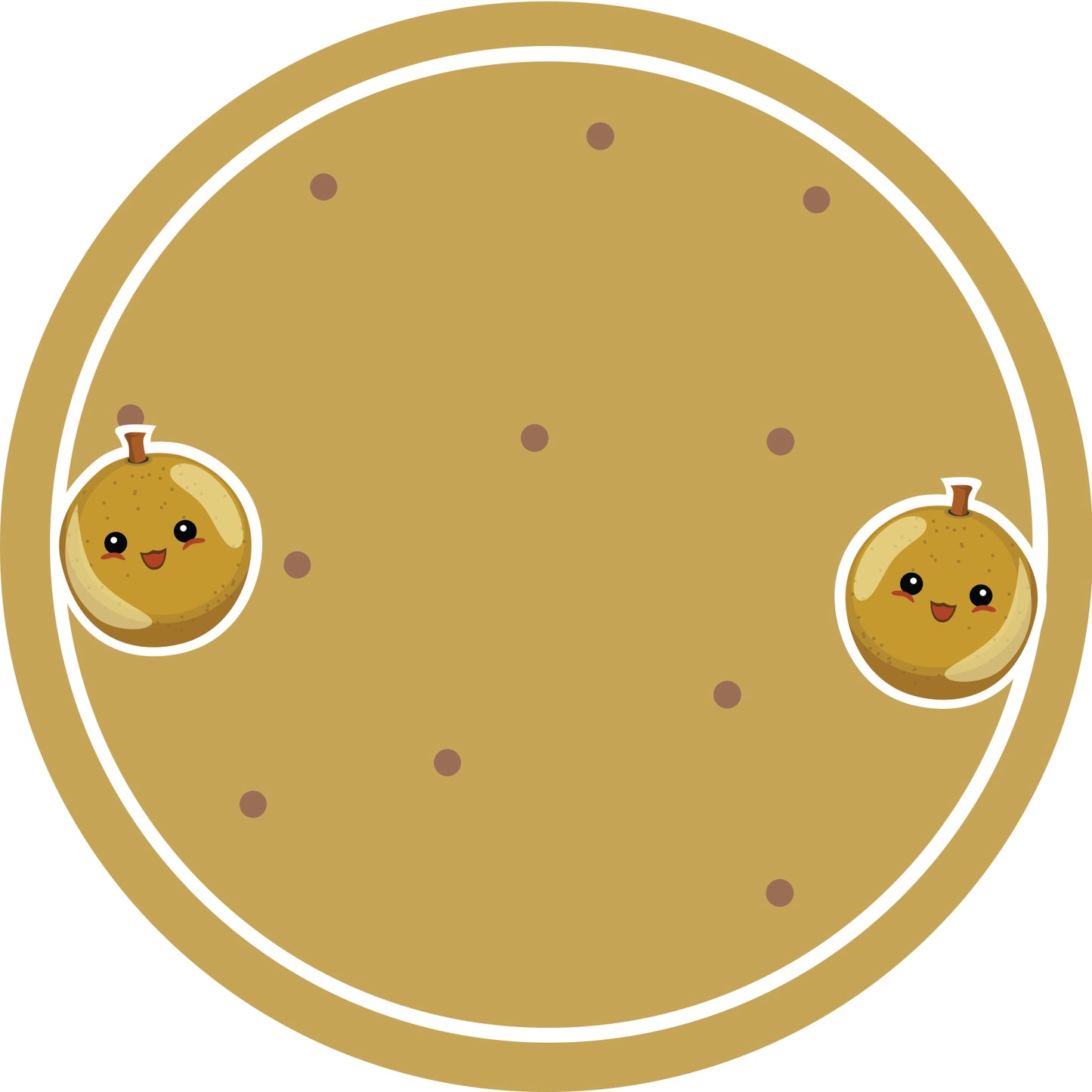 Jam stickers, preserving lables, household lables, round shape labels with matte finish LHMAR17590-Longan Tree