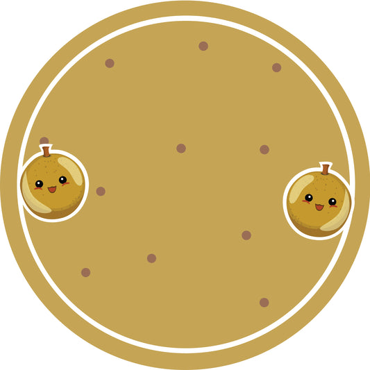 Jam stickers, preserving lables, household lables, round shape labels with matte finish LHMAR17590-Longan Tree