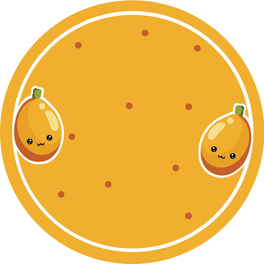 Jam stickers, preserving lables, household lables, round shape labels with matte finish LHMAR17600-Japanese Medlar