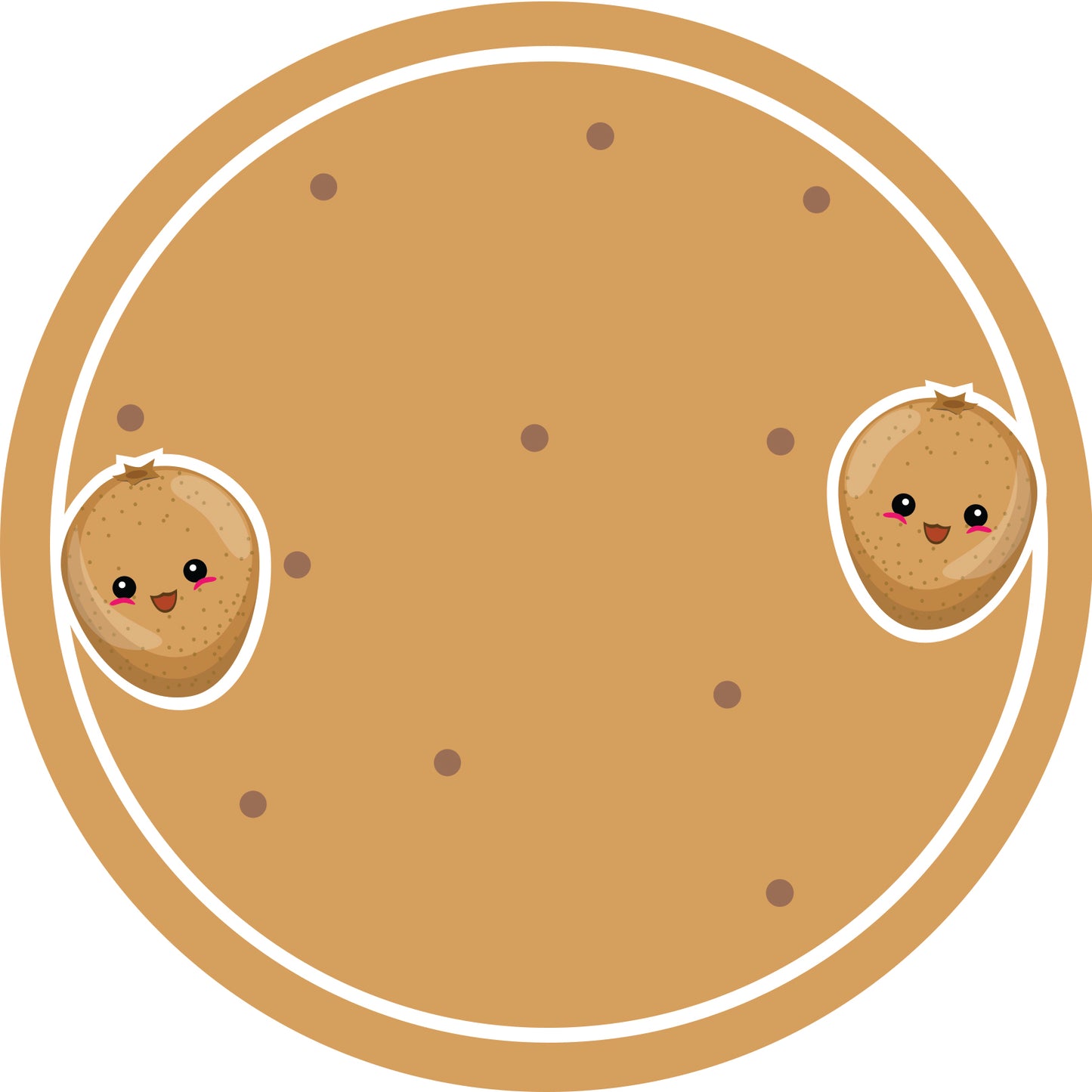 Jam stickers, preserving lables, household lables, round shape labels with matte finish LHMAR17610-Lucuma