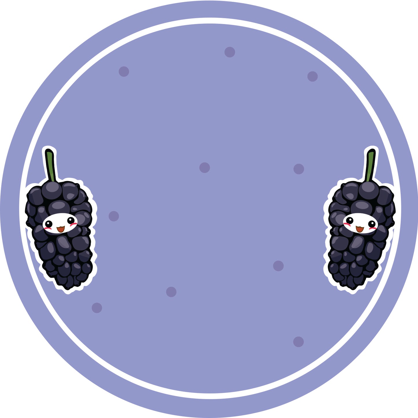 Jam stickers, preserving lables, household lables, round shape labels with matte finish LHMAR17650-Mulberry