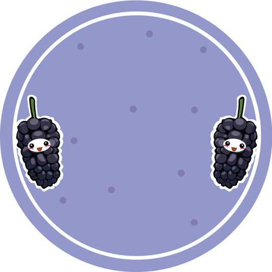 Jam stickers, preserving lables, household lables, round shape labels with matte finish LHMAR17650-Mulberry