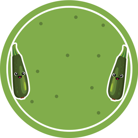 Jam stickers, preserving lables, household lables, round shape labels with matte finish LHMAR17780-Zucchini