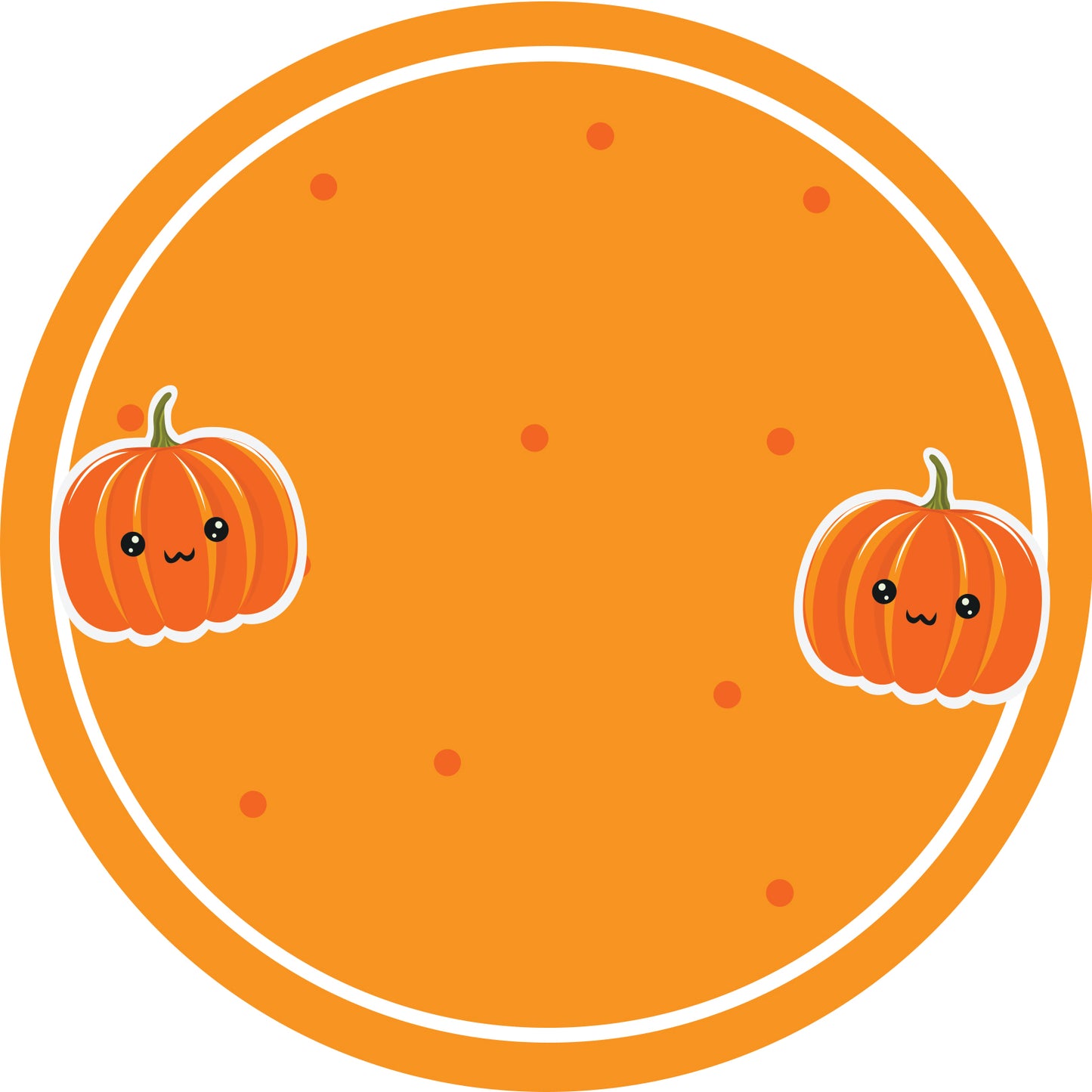 Jam stickers, preserving lables, household lables, round shape labels with matte finish LHMAR17790-Pumpkin
