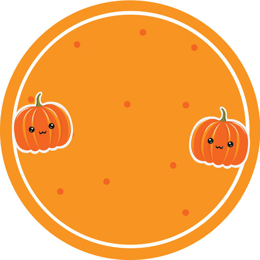 Jam stickers, preserving lables, household lables, round shape labels with matte finish LHMAR17790-Pumpkin
