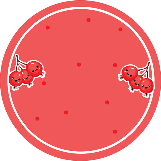 Jam stickers, preserving lables, household lables, round shape labels with matte finish LHMAR17820-Hawthorn