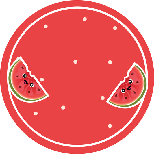 Jam stickers, preserving lables, household lables, round shape labels with matte finish LHMAR17860-Watermelon