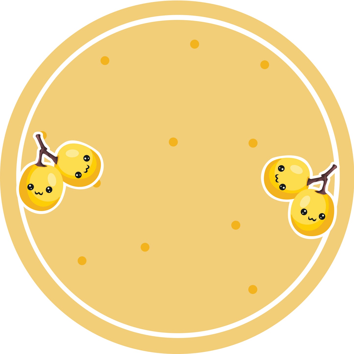 Jam stickers, preserving lables, household lables, round shape labels with matte finish LHMAR17890-Mirabelle Plum