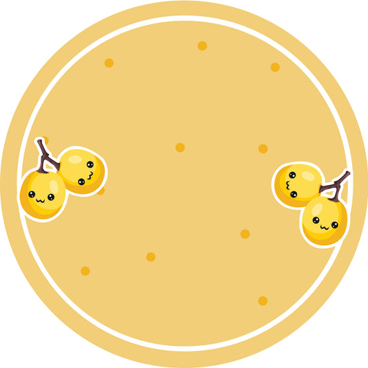 Jam stickers, preserving lables, household lables, round shape labels with matte finish LHMAR17890-Mirabelle Plum