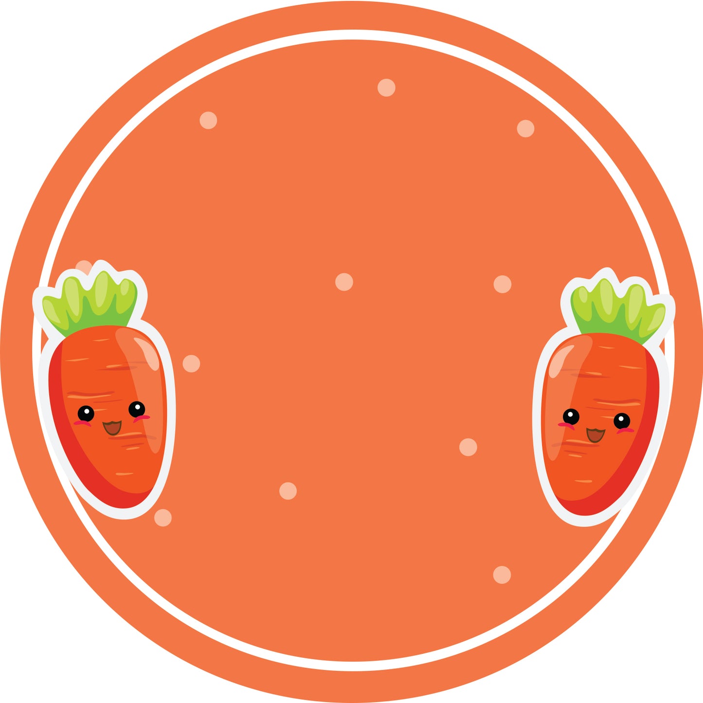 Jam stickers, preserving lables, household lables, round shape labels with matte finish LHMAR17930-Carrots
