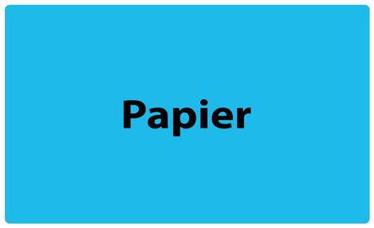 1000 autocollants de séparation des déchets "papier" en plastique F-GRPWA100