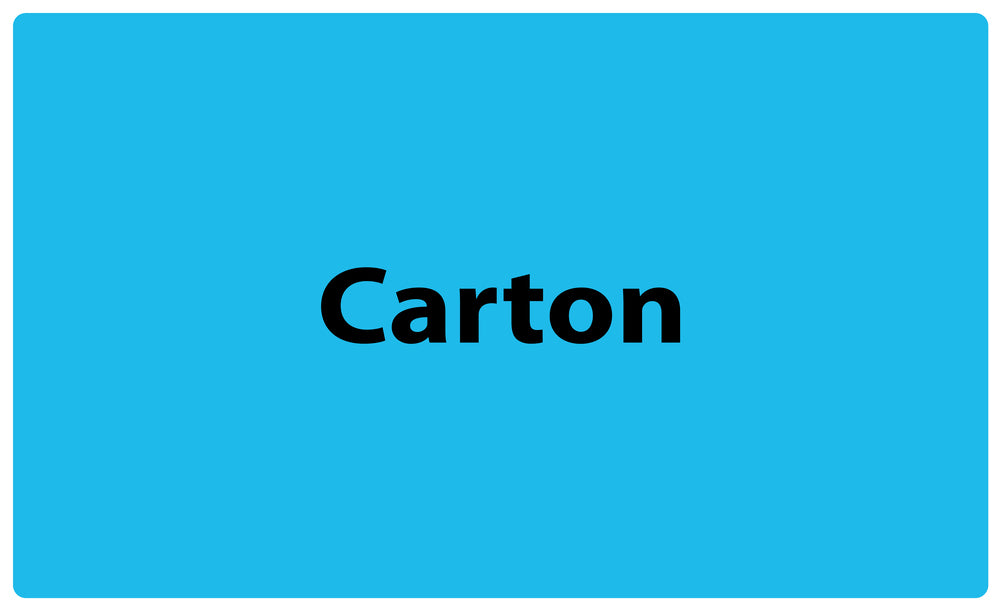 1000 autocollants de séparation des déchets "Carton" en plastique F-GRPWA160